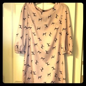 Pink zebra dress